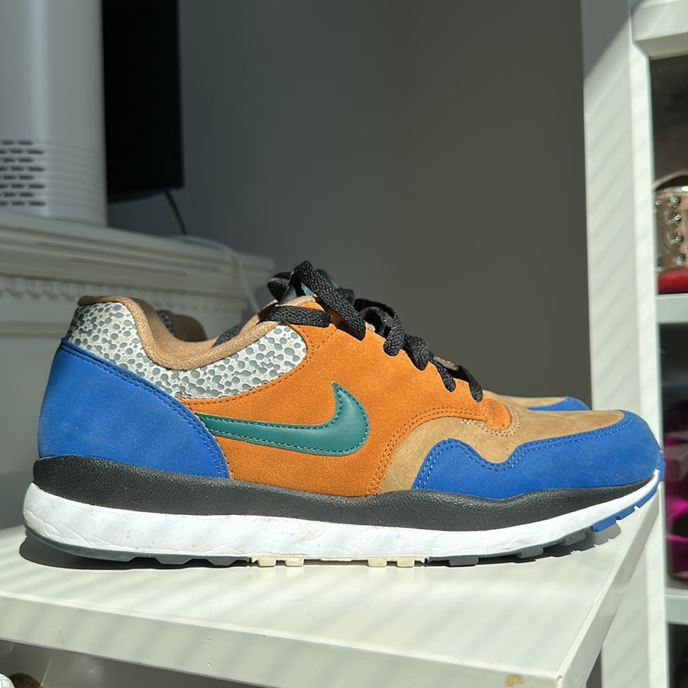 Nike Dunk Safari Royal Blue Orange Tan Suede